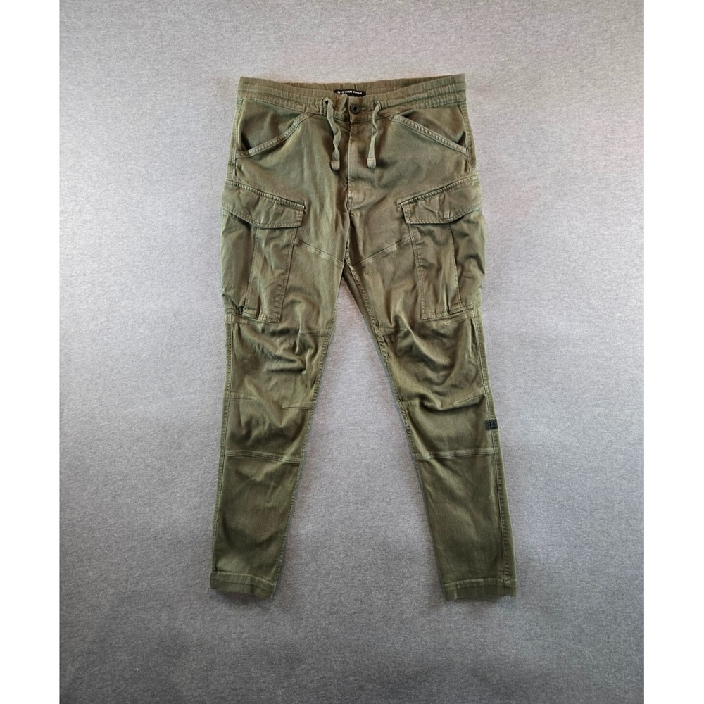 G-Star Trainer ROVIC SLIM TRAINER Olive Green Bracket‎ Super Stretch Twill 34x31